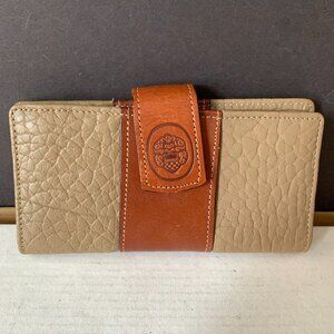 Brand New Mundi Leather Wallet – Beige and Brown